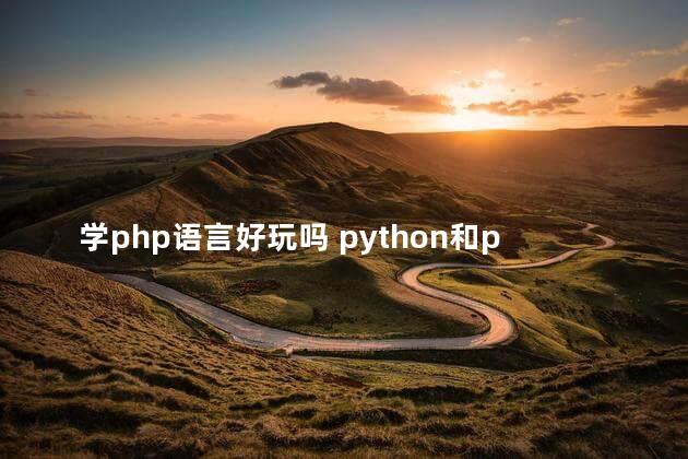 学php语言好玩吗 python和php哪个容易学